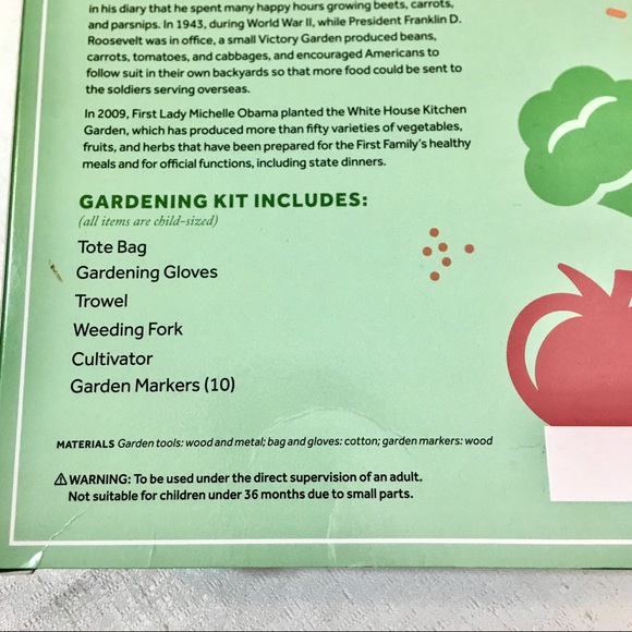 The White House Gardening Kit Child’s 6 Piece New with Tags - Picture 8 of 8